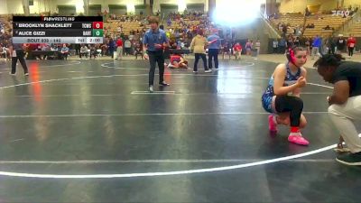 140 lbs Quarterfinal - Brooklyn Shacklett, Blackman Wrestling Club vs Alice Gizzi, Williamson Co Wrestling Club