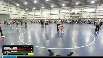 100 lbs Cons. Round 2 - Jacob La Notte, Wasatch Wrestling Club vs Aaron McBride, Top Of Utah