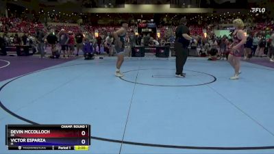 190 lbs Champ. Round 1 - Devin McColloch, OK vs Victor Esparza, IA