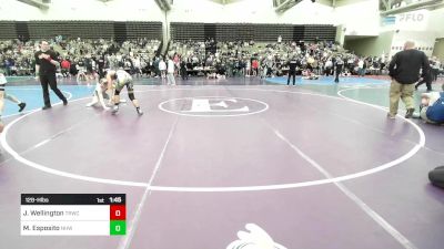 128-H lbs Round Of 32 - Jaton Wellington, Toms River Wrestling Club vs Matthew Esposito, North Hunterdon, NJ