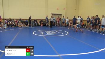 95 lbs Rr Rnd 1 - Tristan Snyder, K8 All-American vs Jonah Darby, K8 Bad Karma