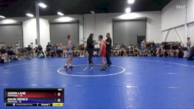 106 lbs Round 1 (8 Team) - Jaxon Lane, Tennessee vs Davin Renick, Arkansas