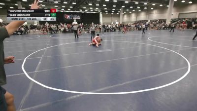 100 lbs Cons. Quarters - Javonni Escobar, Wolf Pack Wrestling TX vs Max Lindquist, Xtreme Training