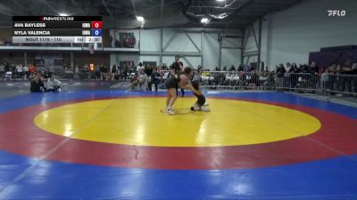 110 lbs Semifinal - Nyla Valencia, Iowa vs Ava Bayless, Iowa