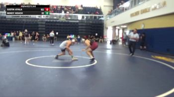 149 lbs Champ. Round 2 - Mikey Houck, Sierra College vs Justin Ayala, Victor Valley College