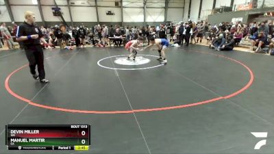 126 lbs Quarterfinal - Devin Miller, WA vs Manuel Martir, CA