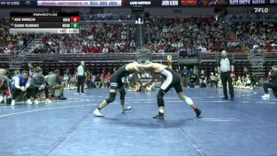 3A-157 lbs Champ. Round 2 - Joe Hirsch, Western Dubuque vs Gabe Rubino, Waukee Northwest