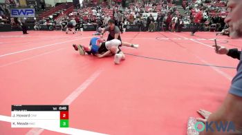 76 lbs Semifinal - Jamison Howard, Caney Valley Wrestling vs Kruze Meade, Bartlesville Wrestling Club