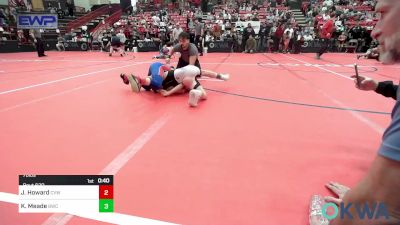 76 lbs Semifinal - Jamison Howard, Caney Valley Wrestling vs Kruze Meade, Bartlesville Wrestling Club