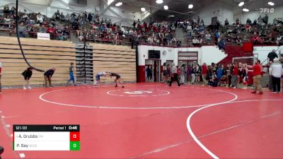 121-131 lbs Round 2 - Adyson Grubbs, Perry Meridian vs Paw Paw Say, North Central