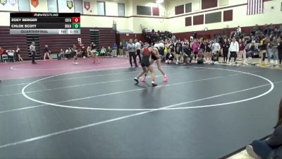 JV-4 lbs Quarterfinal - Chloe Scott, Solon vs Zoey Berger, Cedar Falls