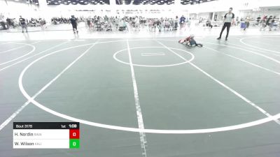 62 lbs Rr Rnd 3 - Hutch Nordin, Ravage WC vs Weston Wilson, Kalispell WC