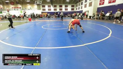 149 lbs Cons. Round 3 - Nicholas Dehart, Arizona Christian University vs Josiah Bohn, Arizona Christian University