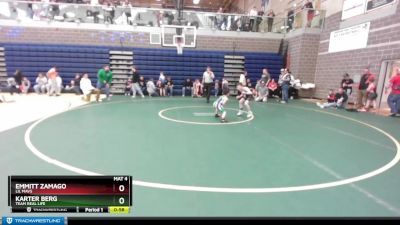 65 lbs Cons. Semi - Karter Berg, Team Real Life vs Emmitt Zamago, Lil Mavs