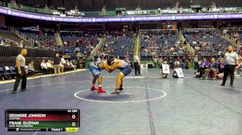 4A 285 lbs Champ. Round 1 - Deondre Johnson, Clayton vs Frank Guzman, East Mecklenburg