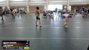90 lbs Round 1 (6 Team) - Bradyn Tompkins, Ares vs Luke Phillips, Ninja Killer