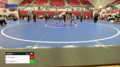 120 lbs Rr Rnd 1 - Santiago Mundo, Crutchmer Wrestling vs Dakota Fenwick, Van Buren High School