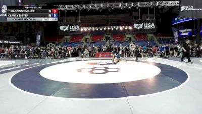 145 lbs Champ. Rd Of 16 - Maddison Miller, PA vs Clancy Meyer, ND