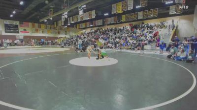 58 lbs Cons. Semi - Jace Villamil, Poway Elite vs Carver Titov, Team Temecula Wrestling Club