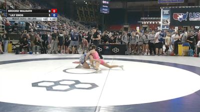 95 lbs Champ. Rd Of 32 - Brooke Walrath, Iowa vs Lily Enos, Illinois
