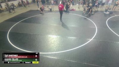 51-57 lbs Round 1 - Kaiden Miller, Canon City Wrestling Club vs Tuf Martinez, Steel City Reloaded Wrestling Club