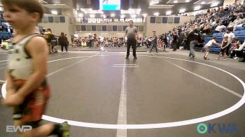 45 lbs Quarterfinal - Trek Castor, Woodward Youth Wrestling vs Grayson Noe, Blue Devil Wrestling