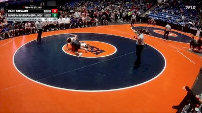 144 lbs Semis & 1st Wrestleback (8 Team) - Zach Stewart, Aurora (Marmion Academy) vs Maksim Mukhamedaliyev, Arlington Heights (Hersey)