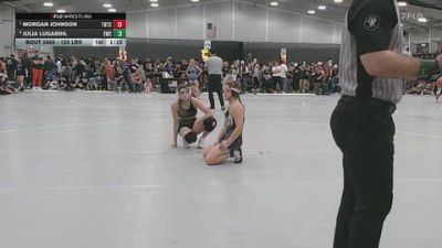 125 lbs Quarters - Morgan Johnson, Team Nazar Training Center vs Julia Lugabihl, Empyre Wrestling Club