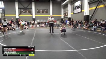 142 lbs Round 3 (6 Team) - Kinnley Smith, Chasing Titles vs Addie Graser, NE Wrestling Academy