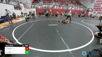 46 lbs Semifinal - Cannon Corley, Choctaw Ironman Youth Wrestling vs Kasen Fuller, Comanche Takedown Club