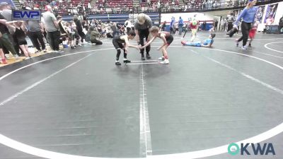 52 lbs Consi Of 8 #2 - Carson Hunt, Weatherford Youth Wrestling vs Franciso Lopez, OKC Saints Wrestling