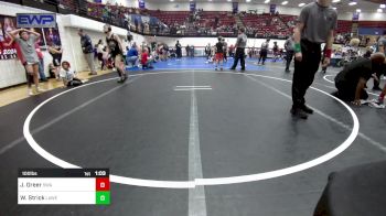 100 lbs Quarterfinal - Jett Greer, Shelton Wrestling Academy vs Wyatt Strick, Lawrence Elite