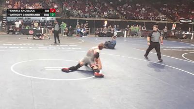 D 1 157 lbs Cons. Semi - Chance Knoblock, Terrebonne vs Anthony Cinquemano, Brother Martin