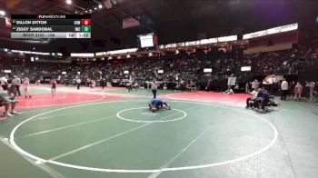 108 lbs Quarterfinal - Dillon Ditton, OHW1 vs Ziggy Sandobal, IWCA