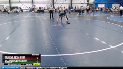 Silver 184 lbs 3rd Place Match - Braxton Westendorf, Upper Iowa vs Etheend Deyampert, Iowa Lakes Community College