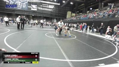 76 lbs Cons. Round 1 - Corbin Vieyra, Kansas Young Guns Wrestling Cl vs Lukas Lomeli, Shelton Wrestling Academy