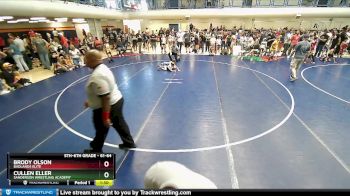 61-64 lbs Round 3 - Cullen Eller, Sanderson Wrestling Academy vs Brody Olson, Badlands Elite