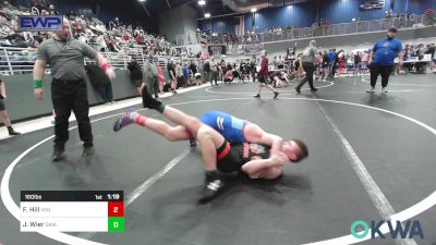 160 lbs Round Of 16 - Fisher Hill, Vinita Kids Wrestling vs Jude Wier, Skiatook Bulldog Wrestling