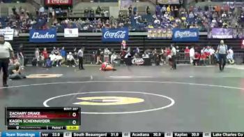 3rd Place Match - Zachary Drake, John Curtis Christian School vs Kagen Schexnayder, Kaplan