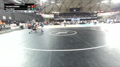 Girls 4A 130 lbs Cons. Round 2 - Allison Banner, Graham-Kapowsin (Girls) vs Ella Beck, Chiawana (Girls)