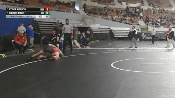 115-D4 Champ. Round 1 - Gideon Pack, Holbrook High School vs Ryder Nelson, Morenci High School