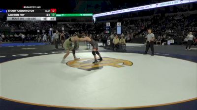 190 lbs Consi Of 32 #2 - Brady Coddington, Clayton Valley (NC) vs Lawson Fry, La Costa Canyon (SD)