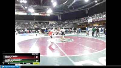 182 lbs Champ. Round 1 - Noah Bowen, Homedale vs Jaxson Gribskov, Hermiston HS