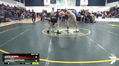 215 lbs Cons. Round 4 - Justin Rogers, West Torrance vs Leonardo Battulga, South Torrance