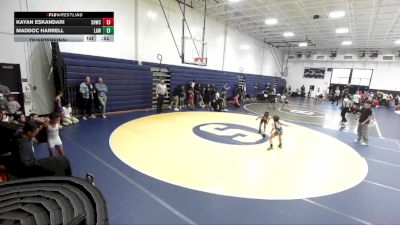 63 lbs Quarterfinal - Maddoc Harrell, LAWC vs Kayan Eskandari, Socal Hammers Wrestling Club