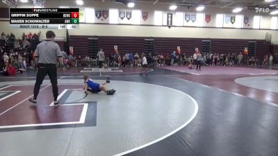 B-5 lbs Cons. Semi - Griffin Soppe, Delaware County Wrestling Club vs Masen Schowalter, AWC