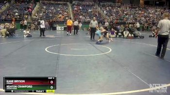 3A 113 lbs Cons. Round 2 - Kane Bryson, Pisgah vs Keaton Crawford, Union Pines