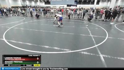 138 lbs Cons. Round 5 - Edward Freeman, New Mexico vs Landon Thomas, Michigan West Wrestling Club