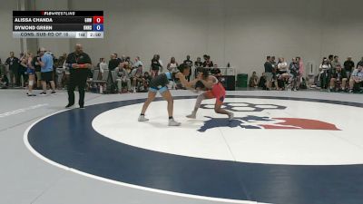110 lbs Cons. Sub-rd Of 16 - Alissa Chanda, Greater Heights Wrestling vs Dymond Green, Omaha North High School Wrestling