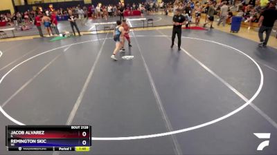 132 lbs Cons. Round 2 - Jacob Alvarez, IL vs Remington Skic, WI